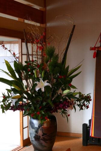 道場の生け花